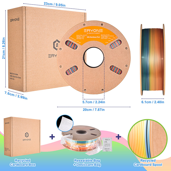 Silk Rainbow PLA